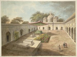 A Mosque with Tombs and Shrine in its Courtyard, Najibabad by Sita Ram